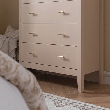 Oakham Chest of 4 Drawers, Nude Pink