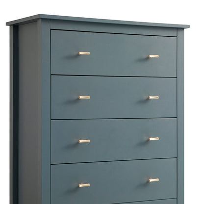 Oakham Chest of 4 Drawers, Stormy Blue