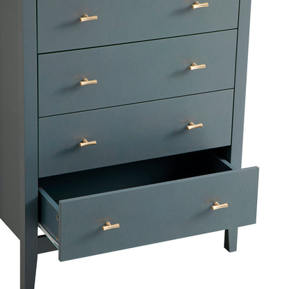 Oakham Chest of 4 Drawers, Stormy Blue