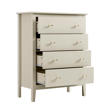 Oakham Chest of 4 Drawers, Shaded White
