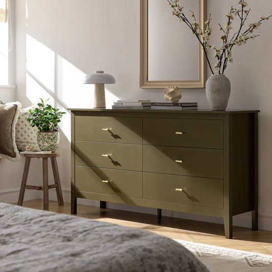 Oakham Chest of 6 Drawers, Olive Grove