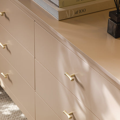 Oakham Chest of 6 Drawers, Nude Pink