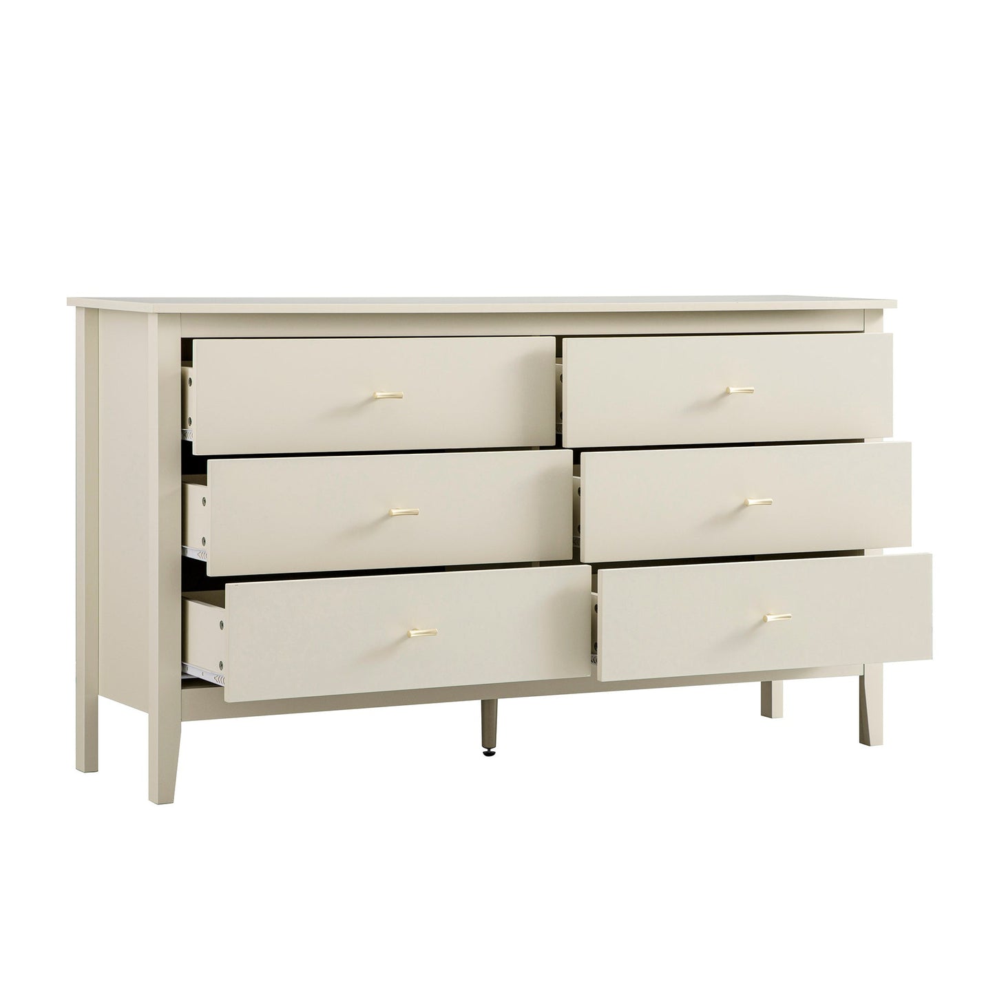 Oakham Chest of 6 Drawers, Shaded White