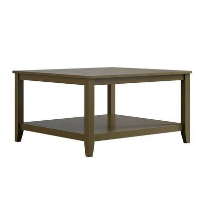 Oakham 80cm Square Coffee Table, Olive Grove