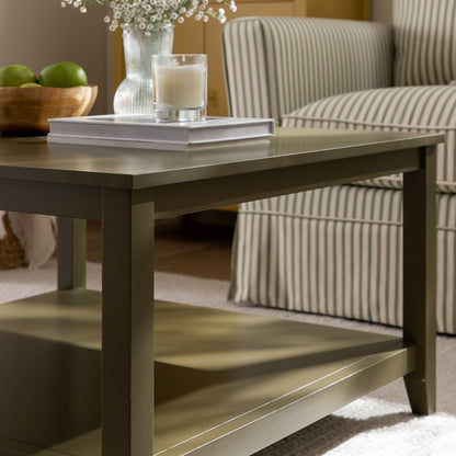 Oakham 80cm Square Coffee Table, Olive Grove