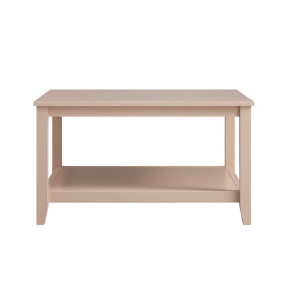 Oakham 80cm Square Coffee Table, Nude Pink