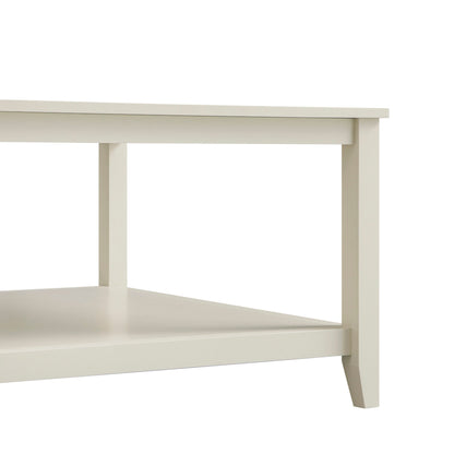Oakham 80cm Square Coffee Table, Shaded White
