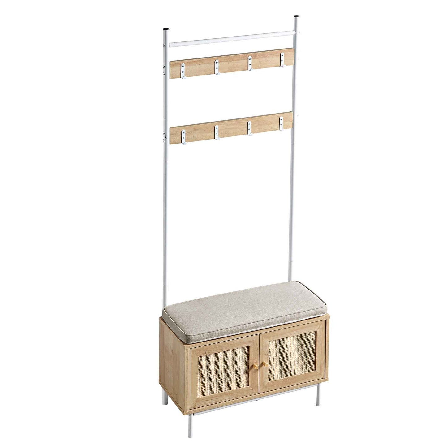 Frances Woven Hallway Unit with Cushion, Natural