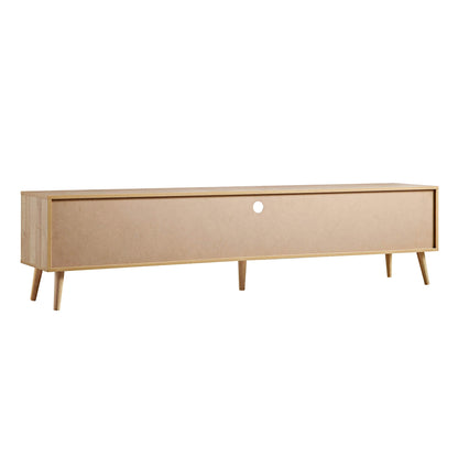 Frances Woven Rattan 200cm Wide TV Unit, Natural
