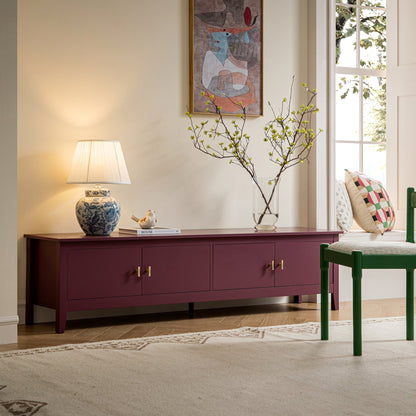 Oakham 180cm Wide TV Unit, Wild Cherry