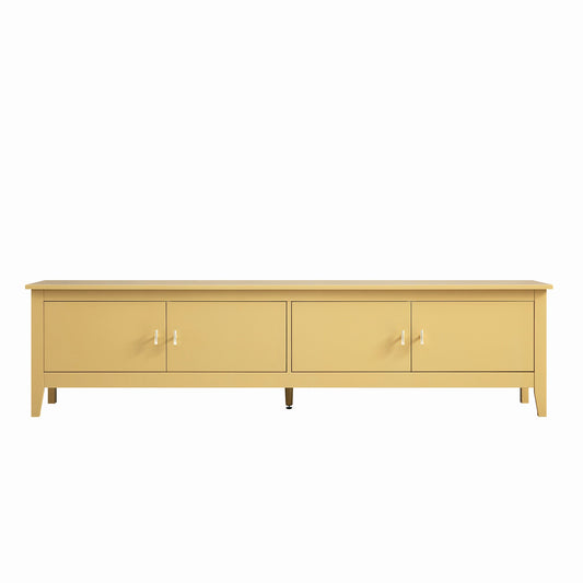 Oakham 180cm Wide TV Unit, Rattan Yellow
