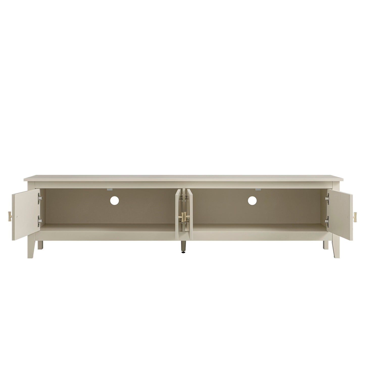 Oakham 180cm Wide TV Unit, Shaded White