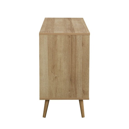 Frances Woven Rattan 3-Door Sideboard, Natural