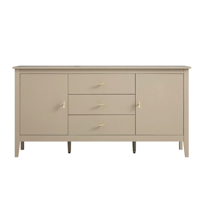 Oakham Wide Sideboard with Drawers, Deep Greige