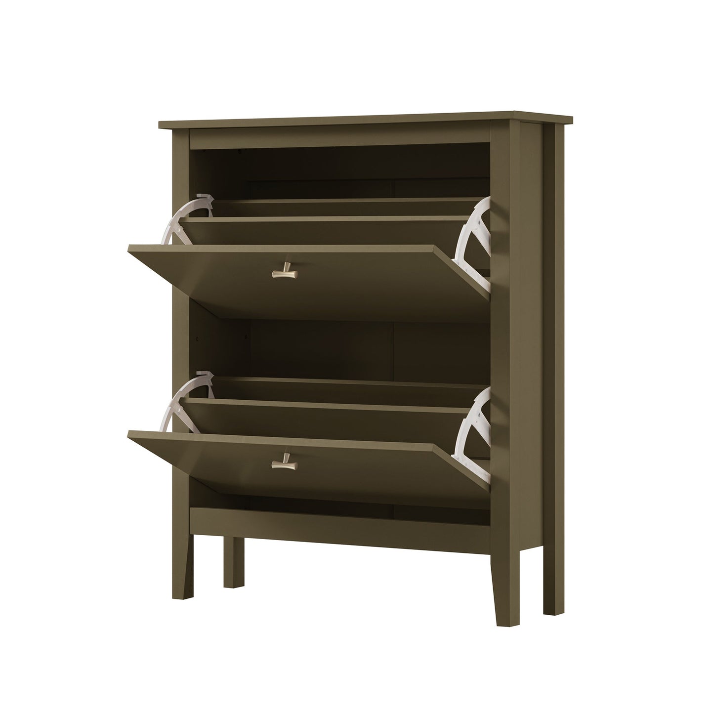 Oakham 2-Tier Shoe Cabinet, Olive Grove