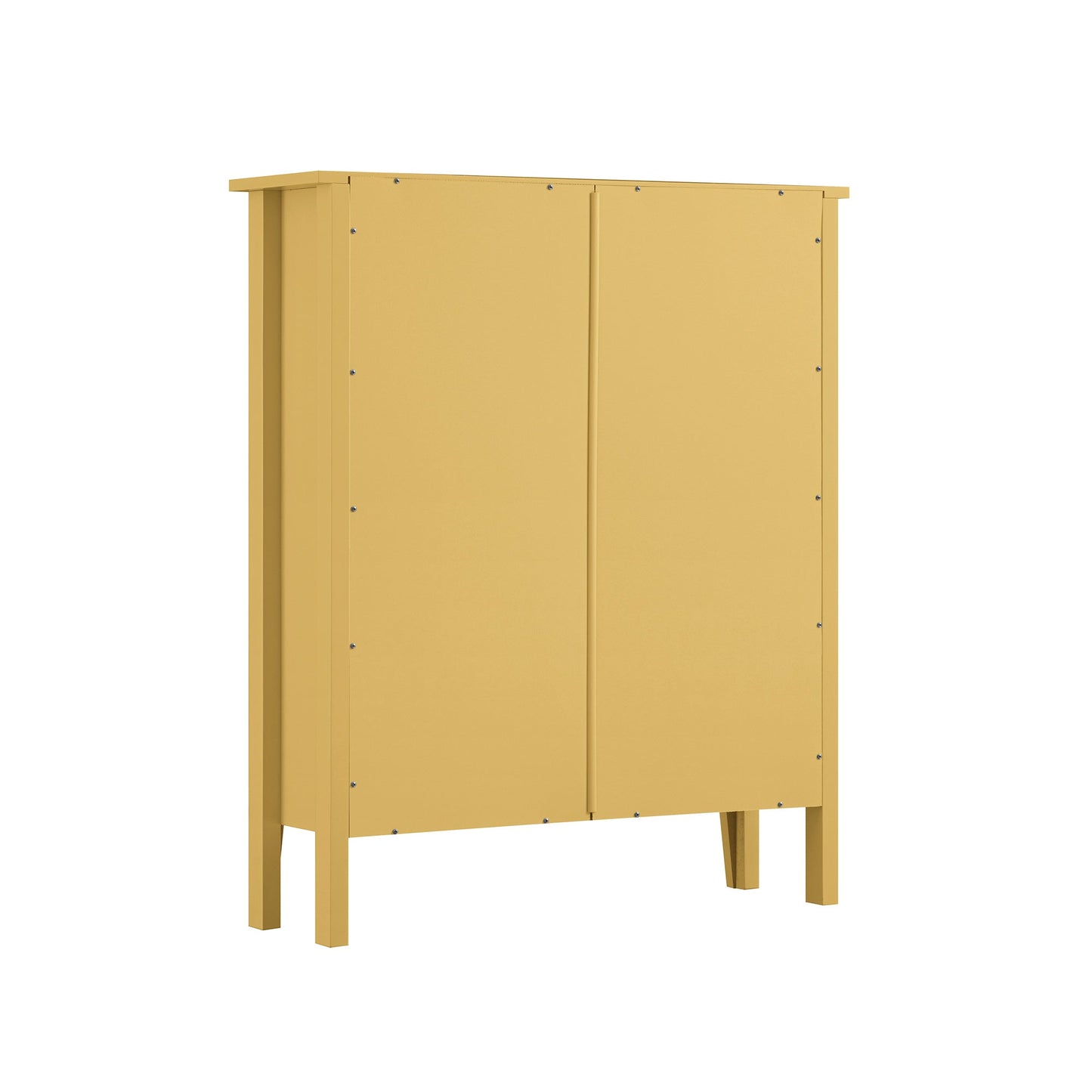 Oakham 2-Tier Shoe Cabinet, Rattan Yellow
