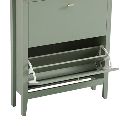 Oakham 2-Tier Shoe Cabinet, Desert Sage