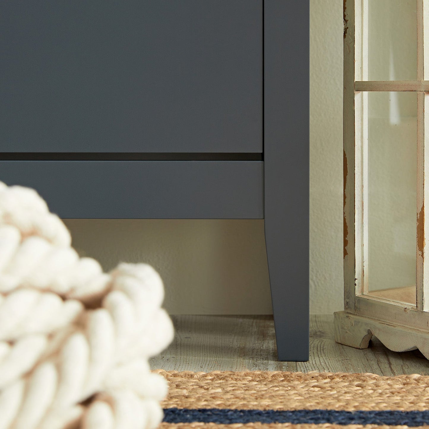 Oakham 2-Tier Shoe Cabinet, Stormy Blue