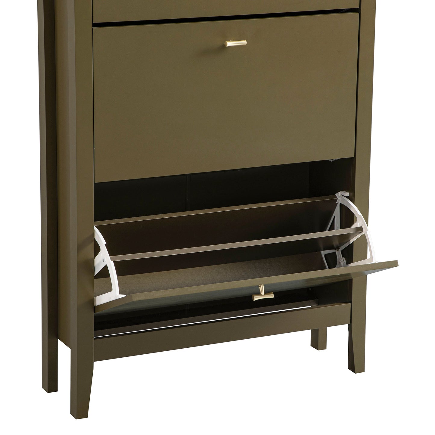 Oakham 3-Tier Shoe Cabinet, Olive Grove