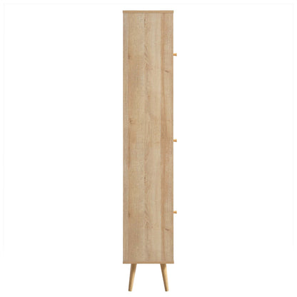 Frances Woven Rattan Tallboy Bathroom Unit, Natural