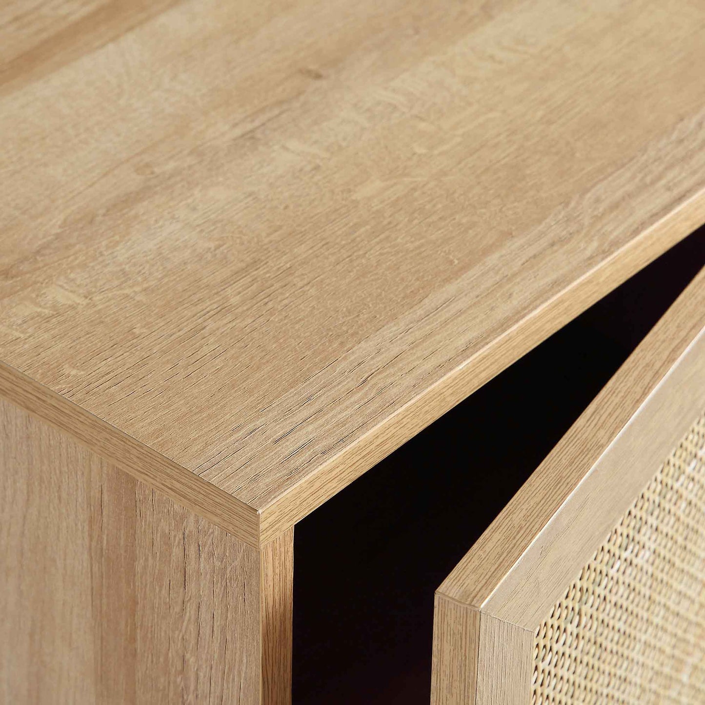 Frances Woven Rattan Tallboy Bathroom Unit, Natural