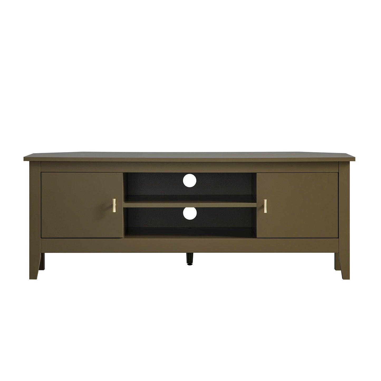Oakham 120cm Corner TV Unit, Olive Grove