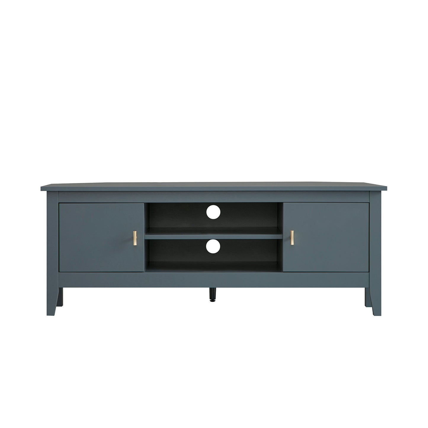 Oakham 120cm Corner TV Unit, Stormy Blue