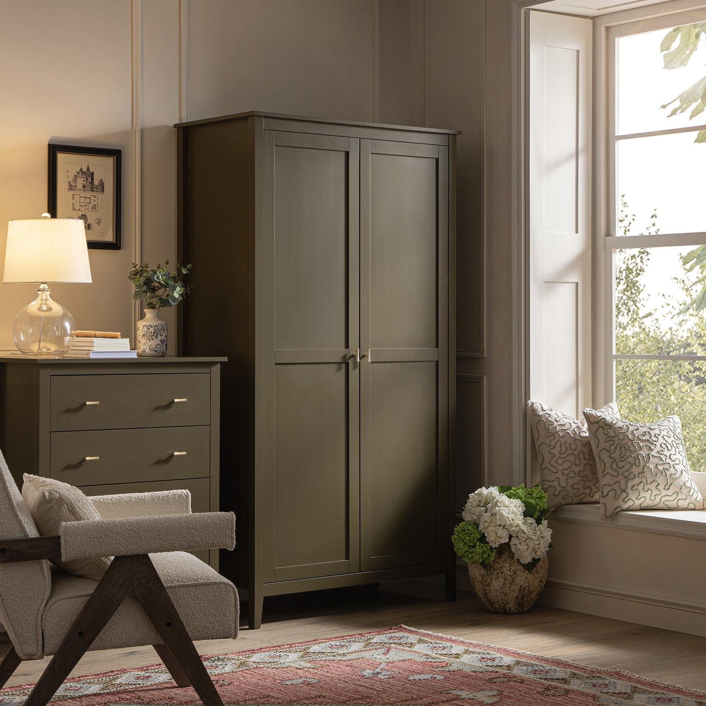 Oakham Double Wardrobe, Olive Grove