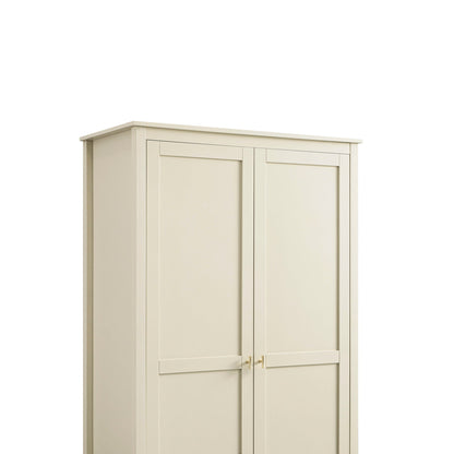 Oakham Double Wardrobe, Shaded White