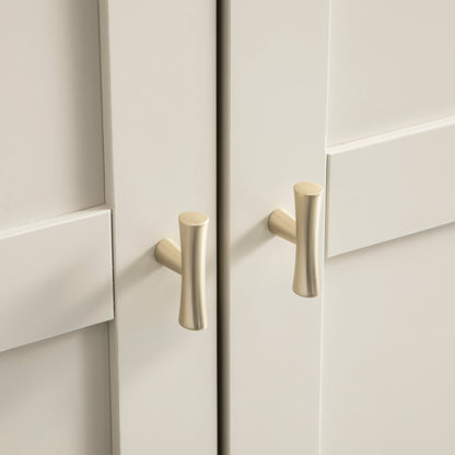 Oakham Double Wardrobe, Shaded White