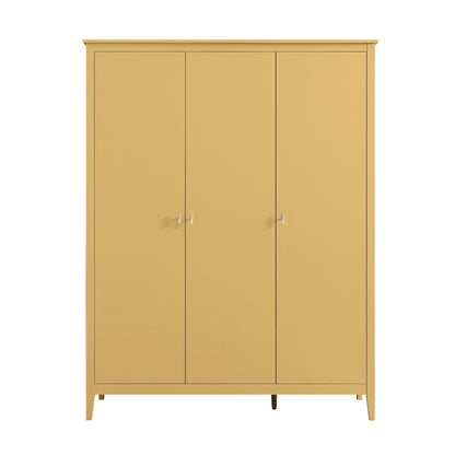 Oakham Triple Wardrobe, Rattan Yellow