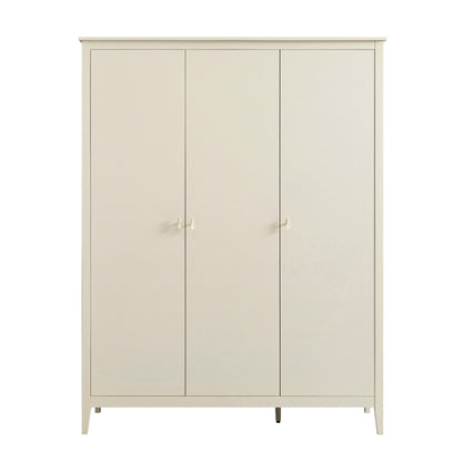 Oakham Triple Wardrobe, Shaded White