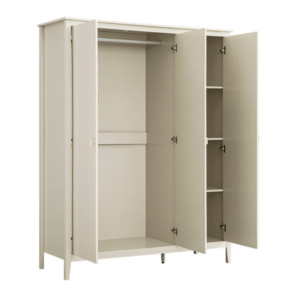 Oakham Triple Wardrobe, Shaded White