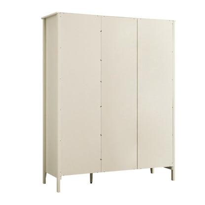 Oakham Triple Wardrobe, Shaded White