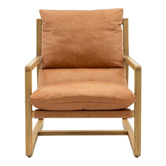 Griffin Lounge Chair - Vintage Brown Leather