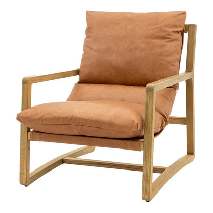 Griffin Lounge Chair - Vintage Brown Leather