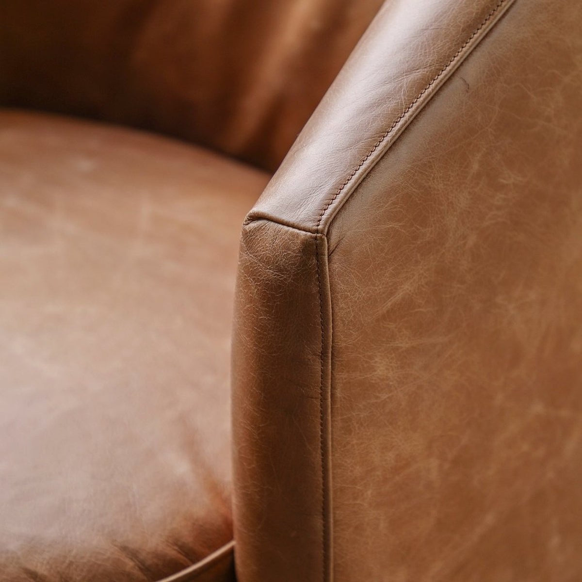 Selhurst Armchair - Vintage Brown Leather