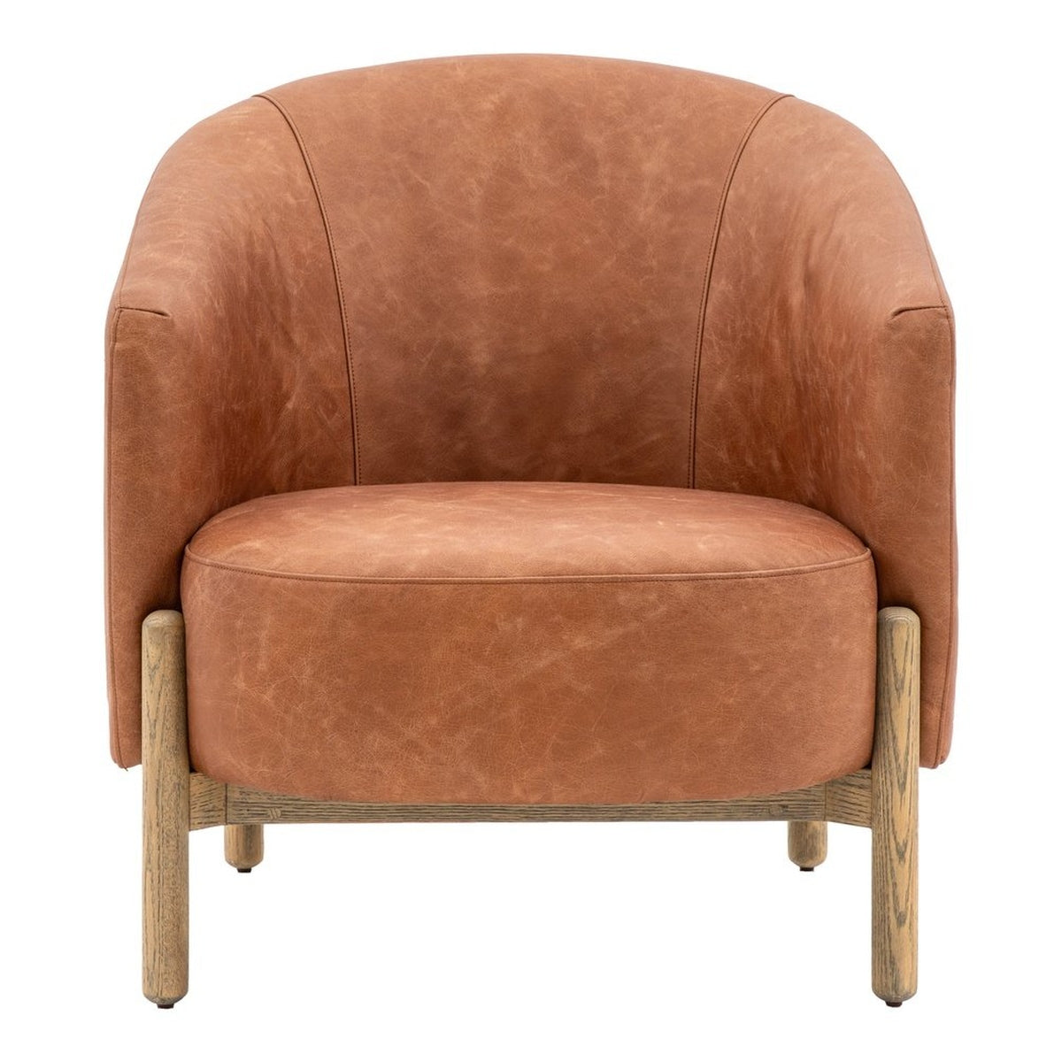 Selhurst Armchair - Vintage Brown Leather