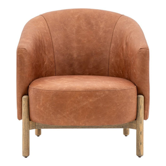 Selhurst Armchair - Vintage Brown Leather
