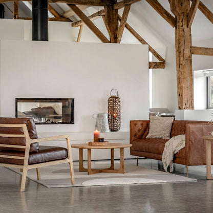 Vesper Armchair - Antique Brown Leather