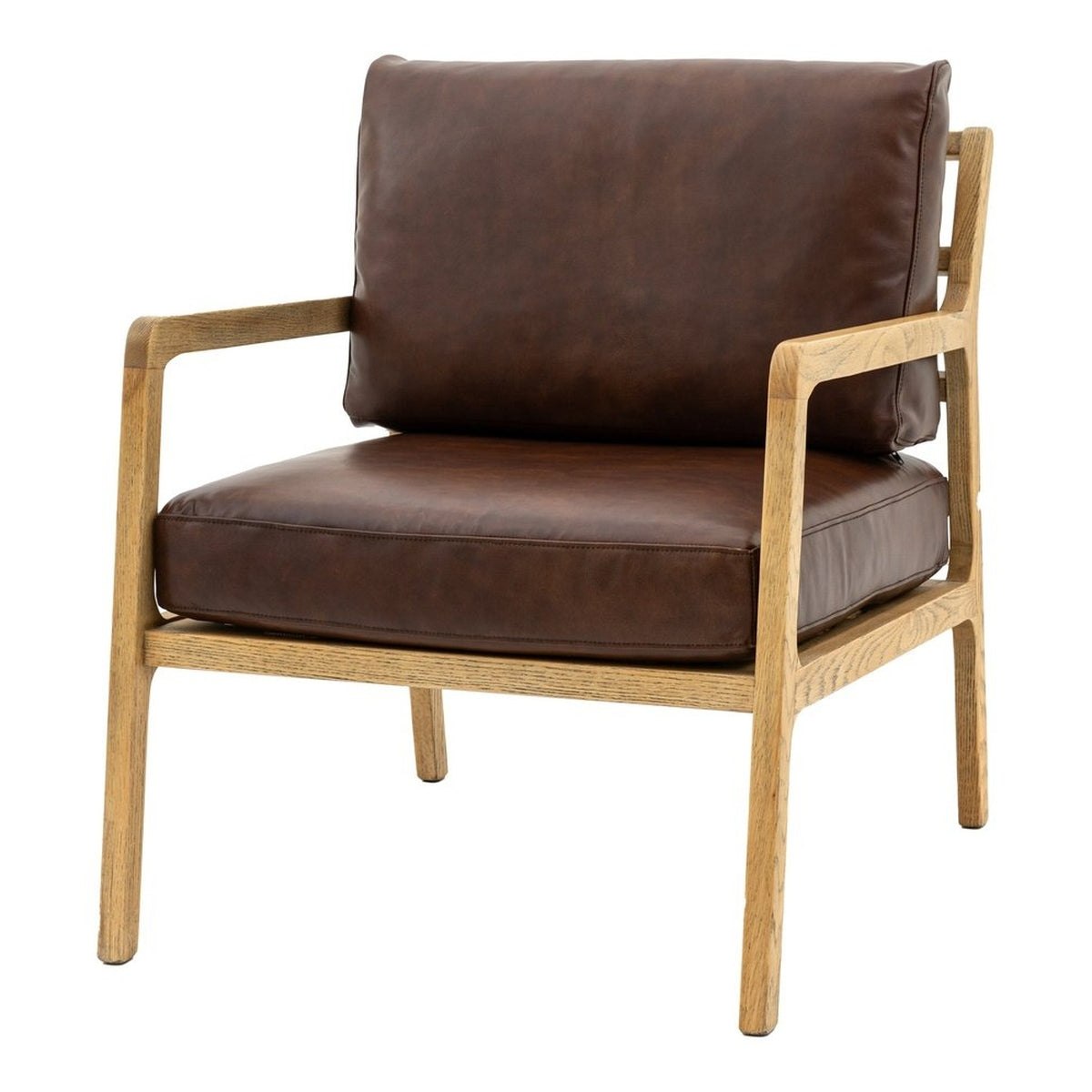 Vesper Armchair - Antique Brown Leather