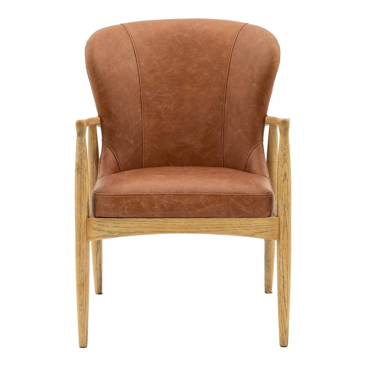 Noble Armchair - Brown Leather