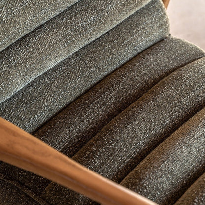 Datsun Armchair - Green Boucle