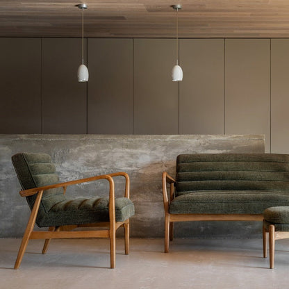 Datsun Armchair - Green Boucle