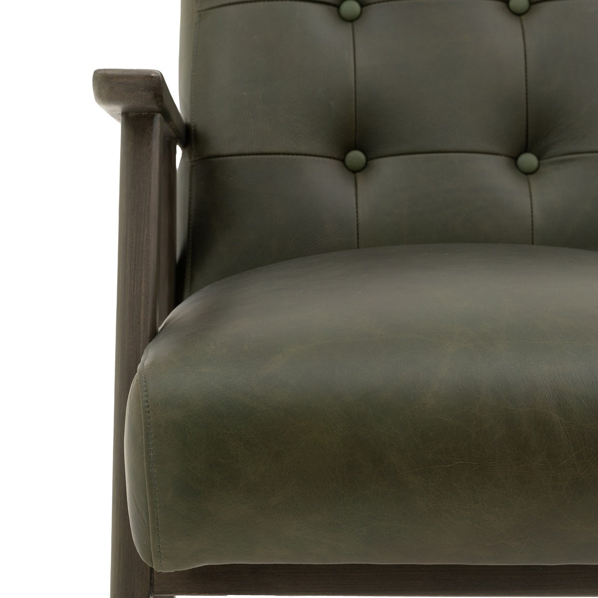Hallcrest Armchair - Heritage Green Leather