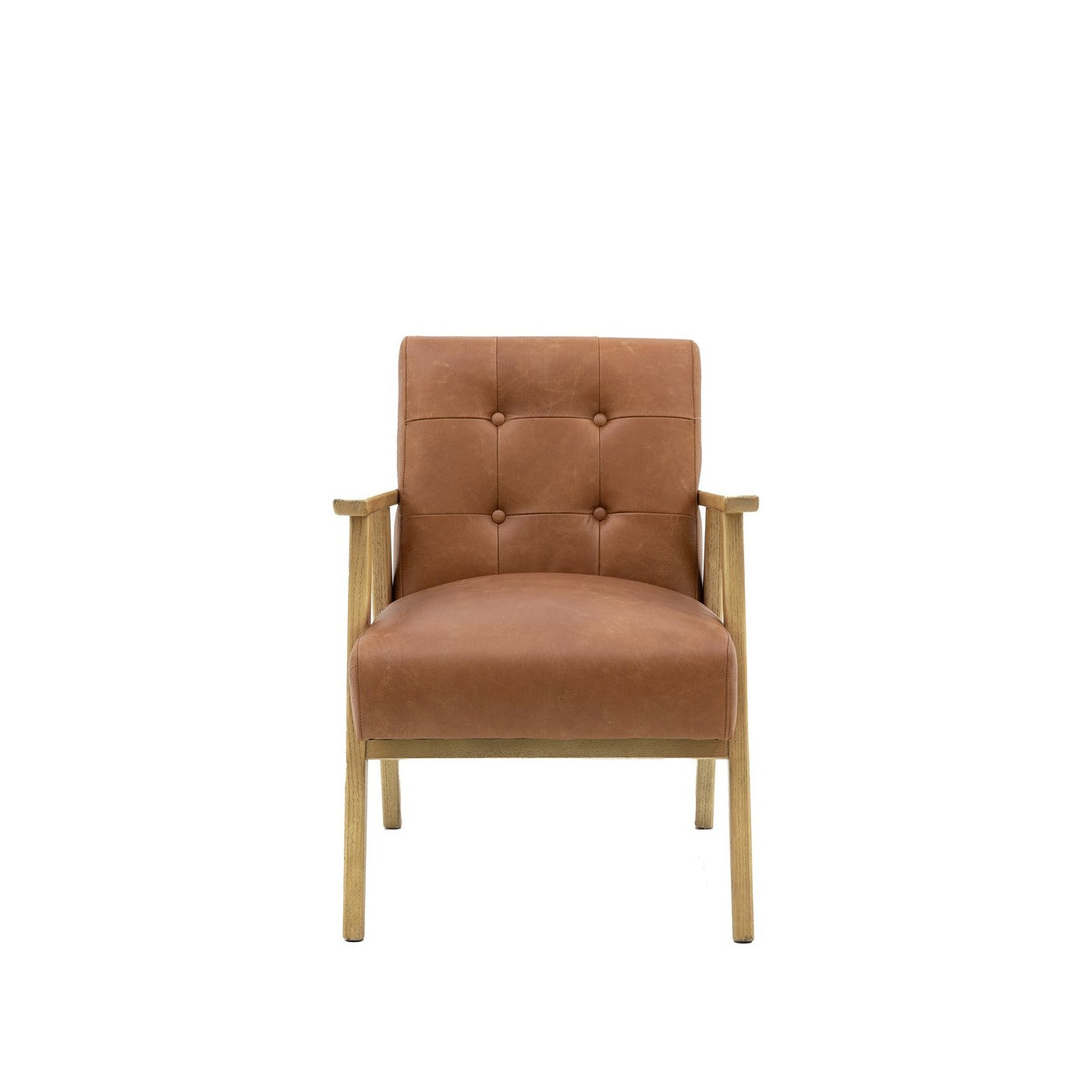 Hallcrest Armchair - Antique Brown Leather