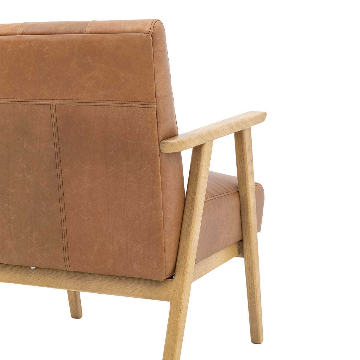 Hallcrest Armchair - Antique Brown Leather
