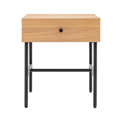 Kingsley 1 Drawer Bedside - Natural
