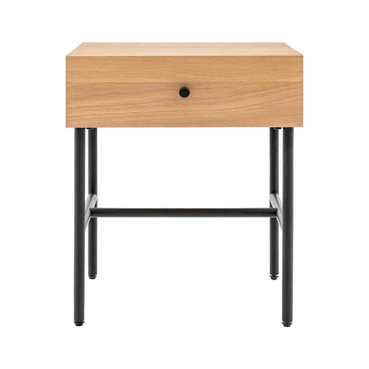 Kingsley 1 Drawer Bedside - Natural
