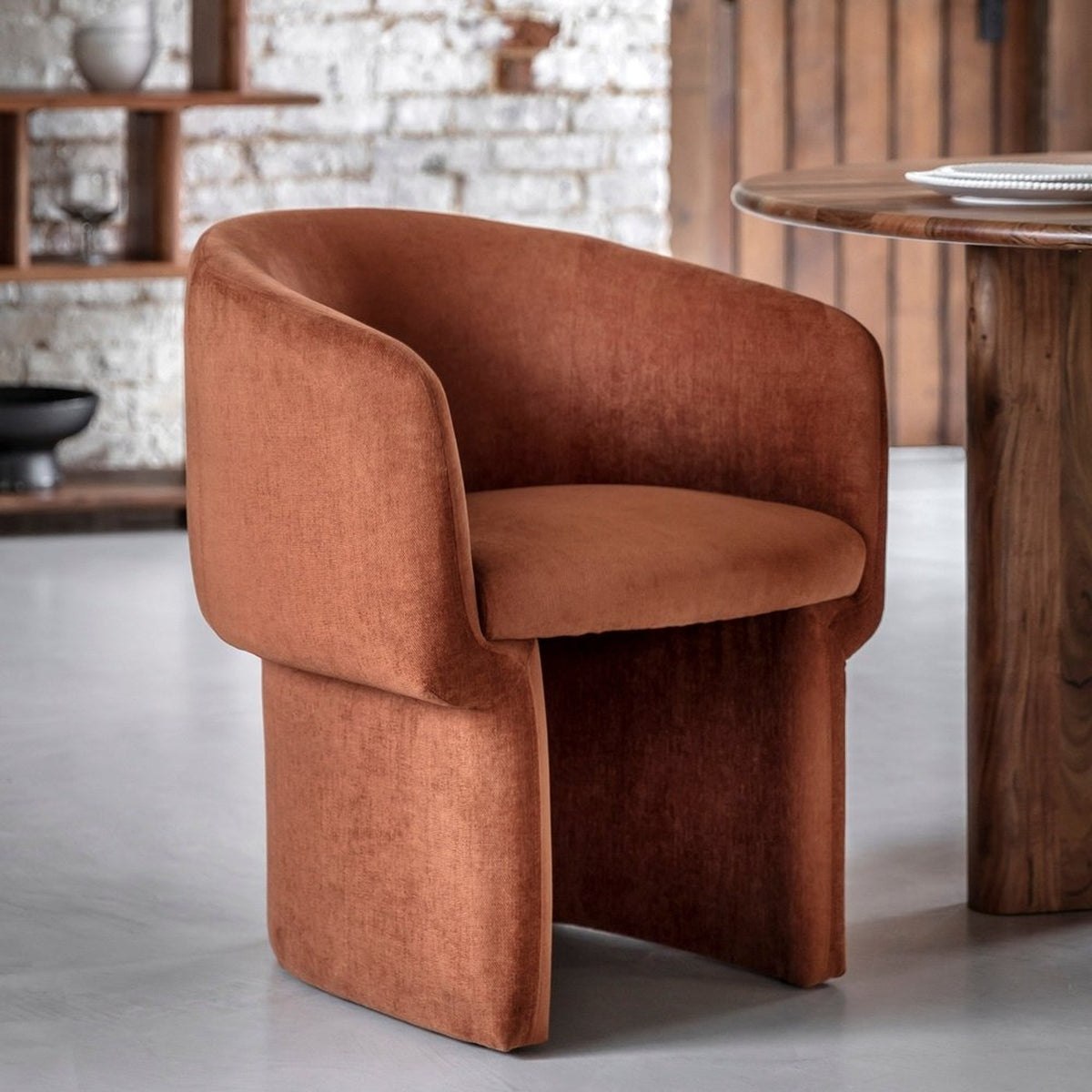 Haven Armchair - Rust